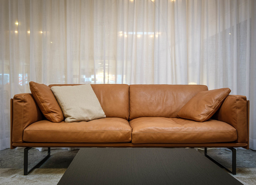 Cassina-2-zit Otto in naturel leer - 40 % !