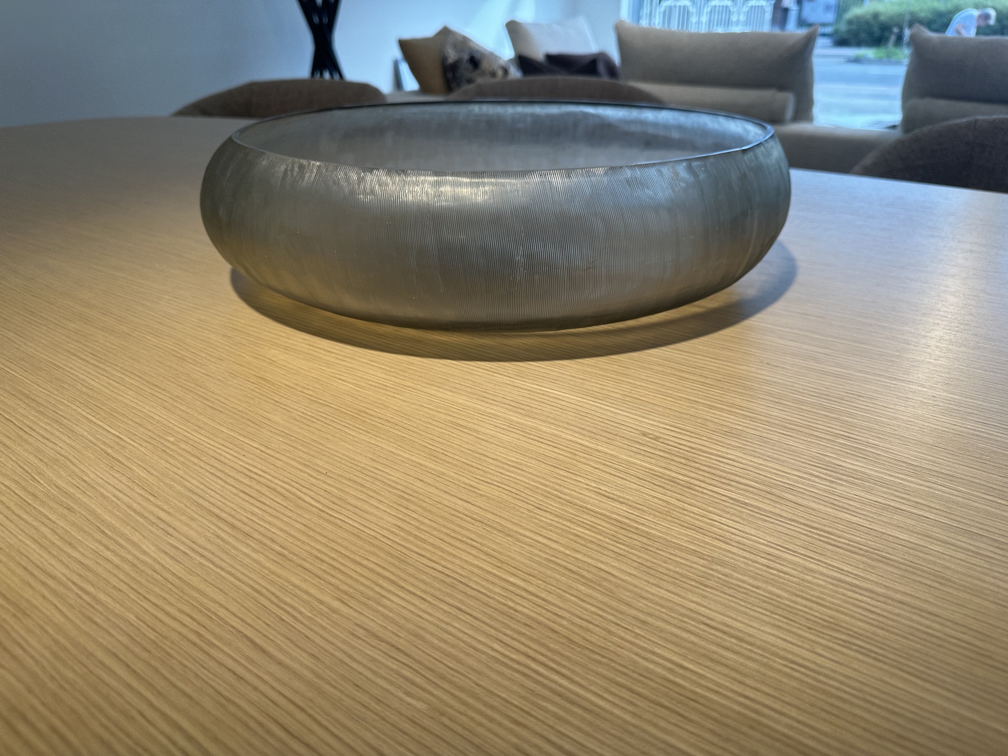 Guax- glazen schaal smokegrey