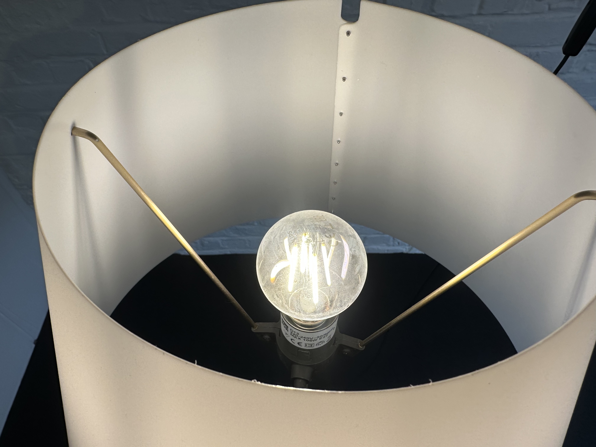 Luceplan-staande lamp Costanza messing