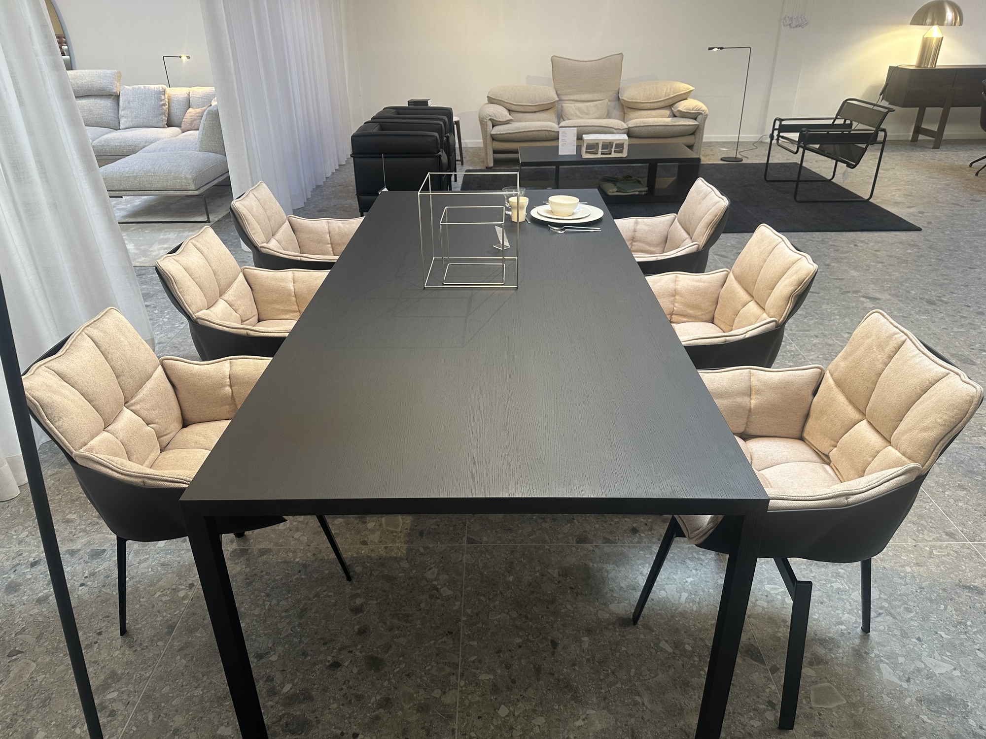 B&B Italia- 6 x draaibare armstoel Husk