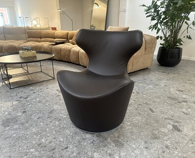 B&B Italia-draaibare zetel Picola in bruin leder -  50%