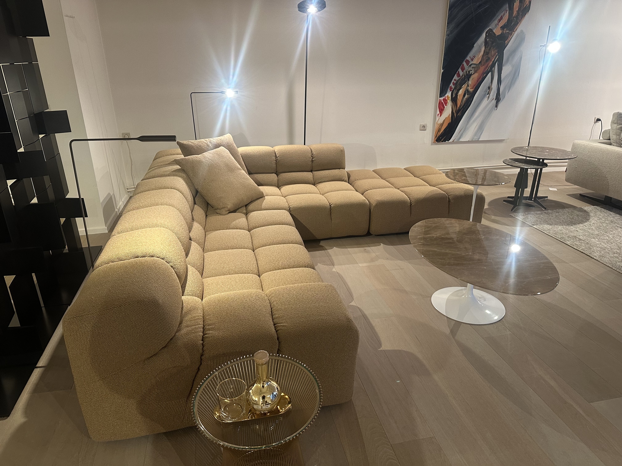 B&B Italia-hoeksalon Tufty-Time in stof