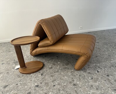 De Sede-model 266 Yoga- zetel & ligzetel in leer cognac -30%