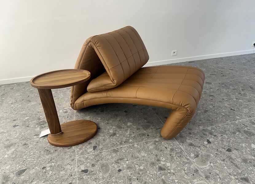 De Sede-model 266 Yoga- zetel & ligzetel in leer cognac -30%