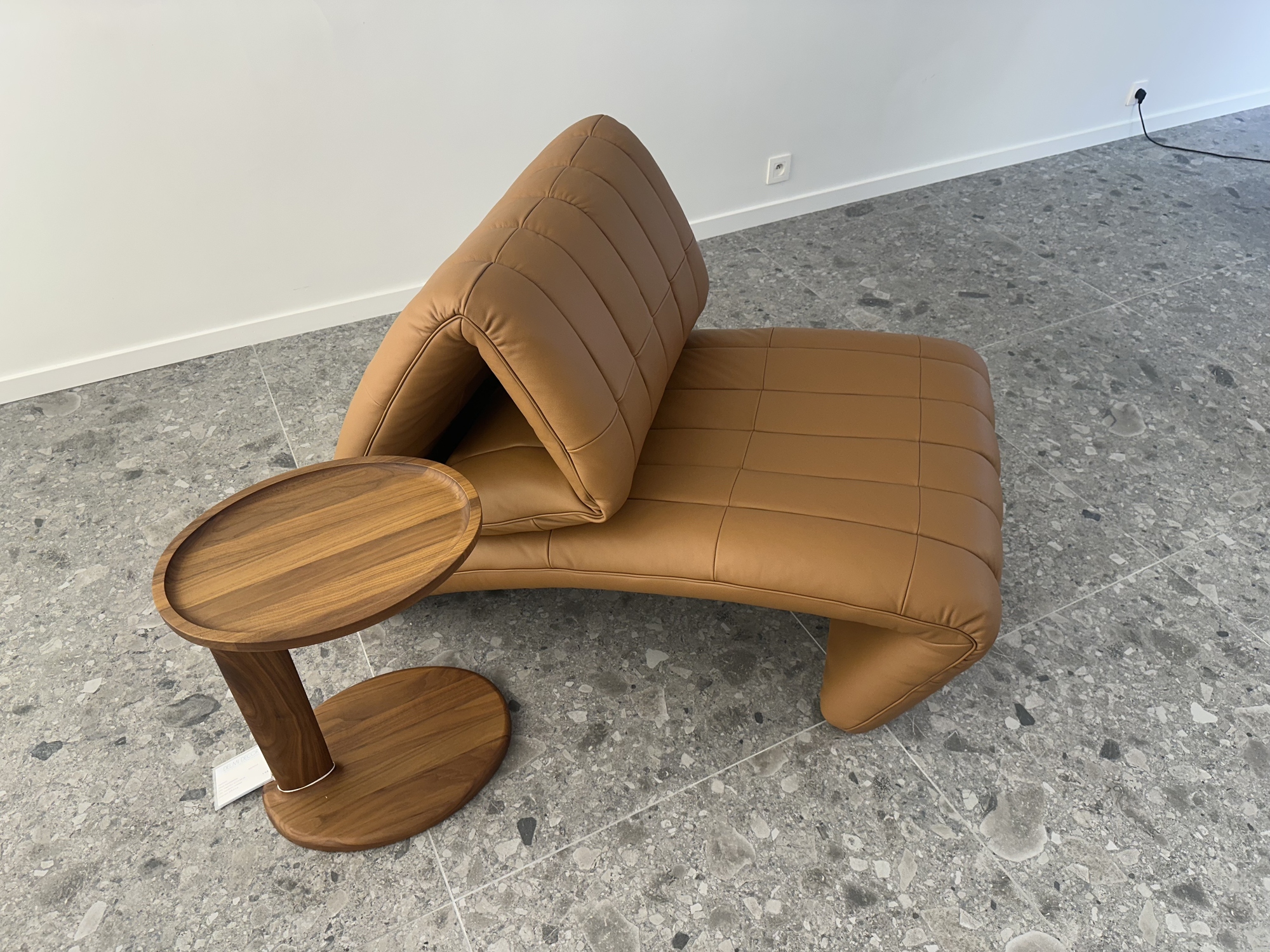 De Sede-model 266 Yoga- zetel & ligzetel in leer cognac