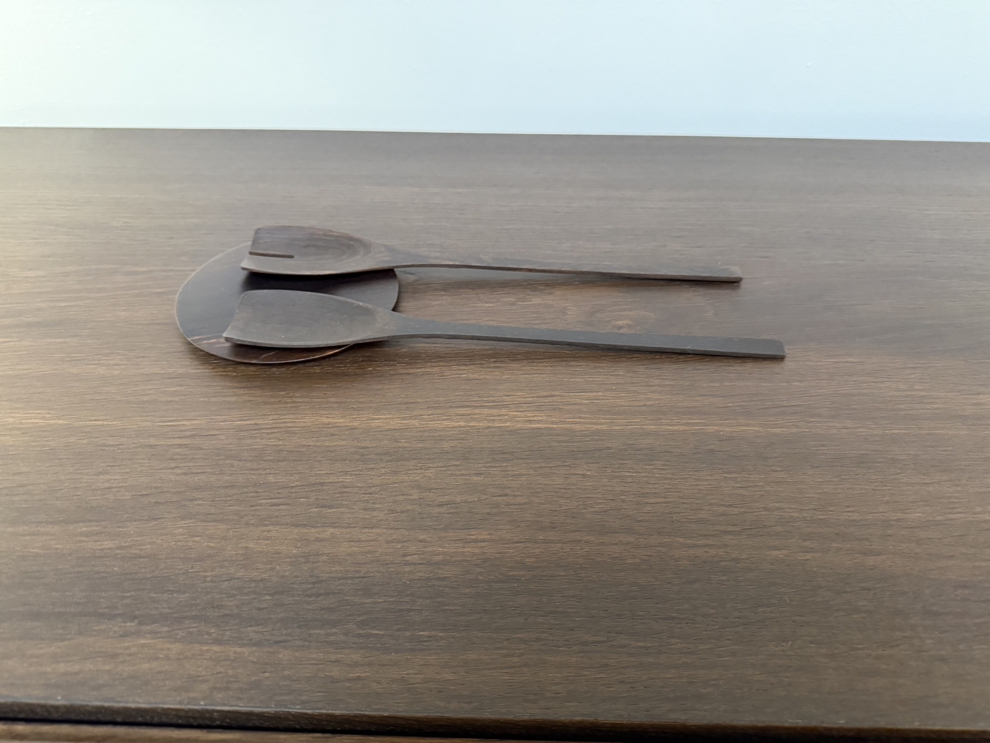 John Pawson- salad server ebony hout