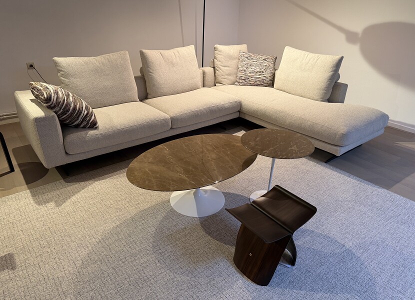 Flexform-zitopstelling Campiello 310x220cm in beige stof - 30%