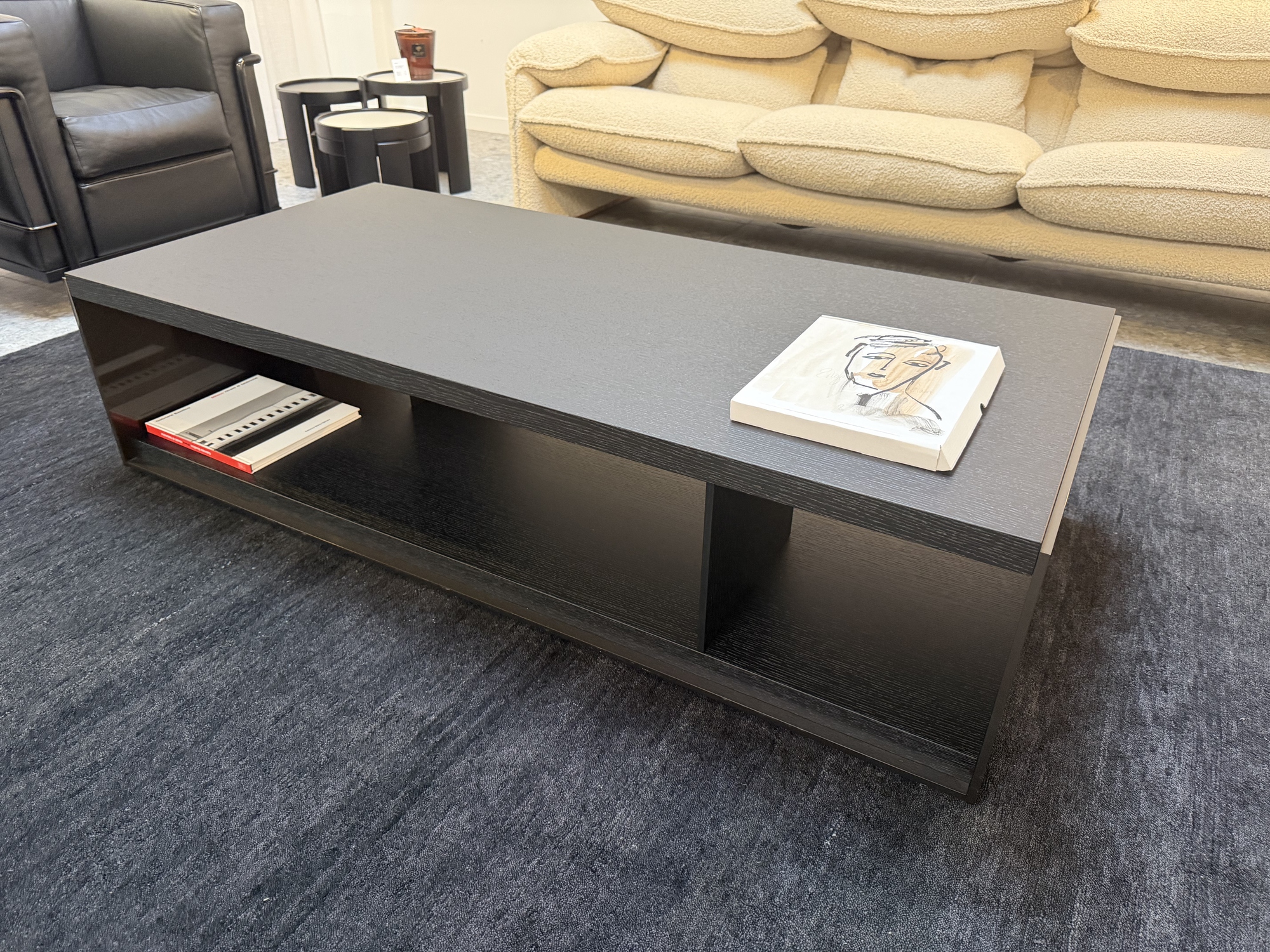 B&B Italia-salontafel Surface zwarte eik 150x70cm