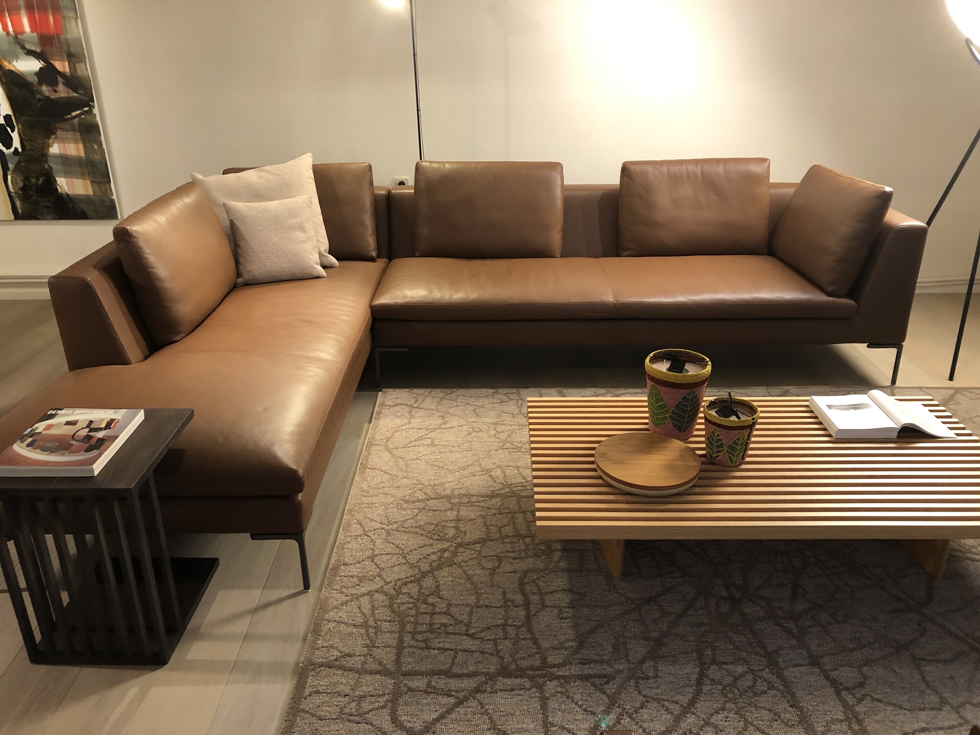 B&B Italia-salon Charles in leder 327cm x 230cm