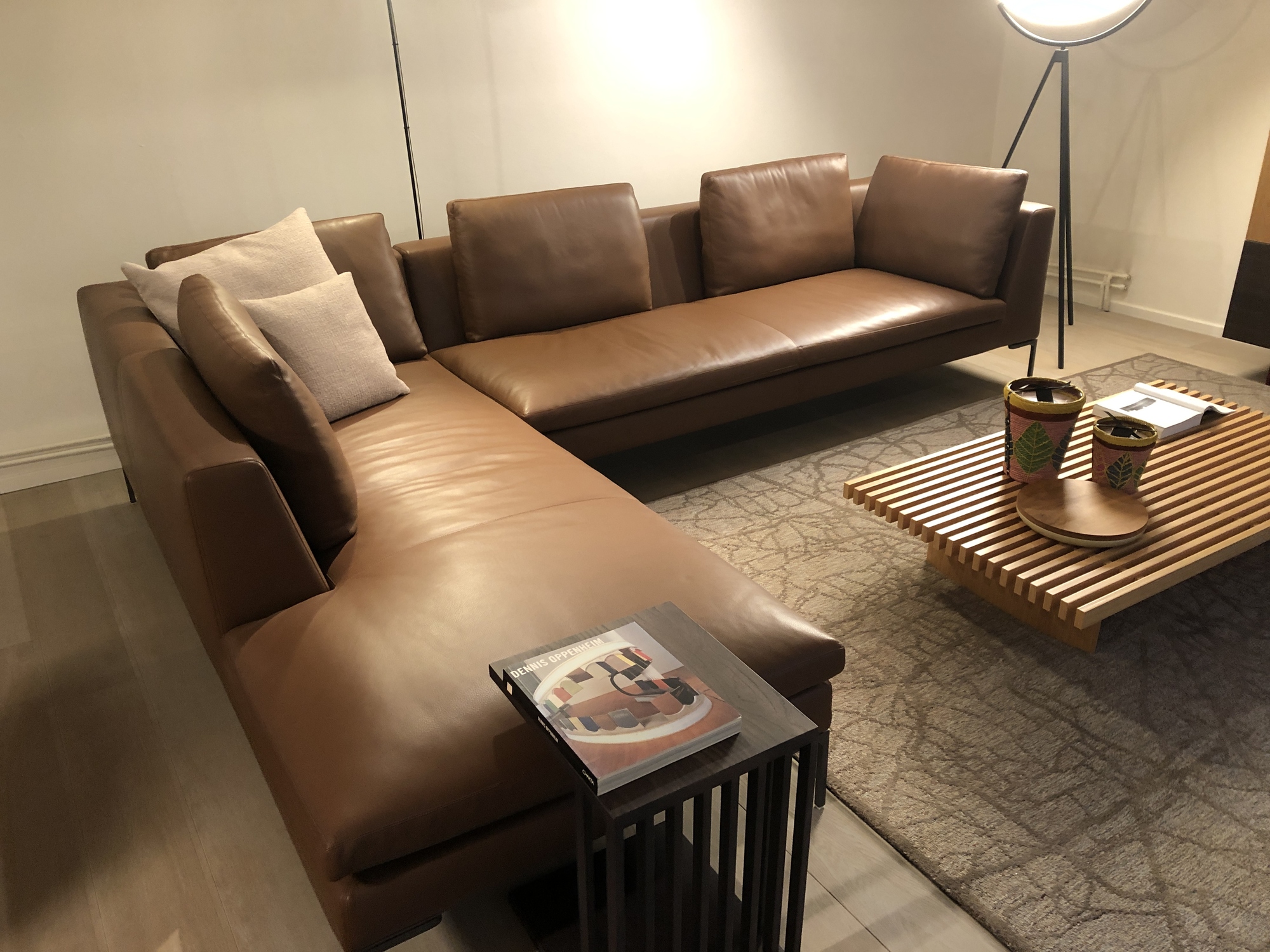 B&B Italia-salon Charles in leder 327cm x 230cm