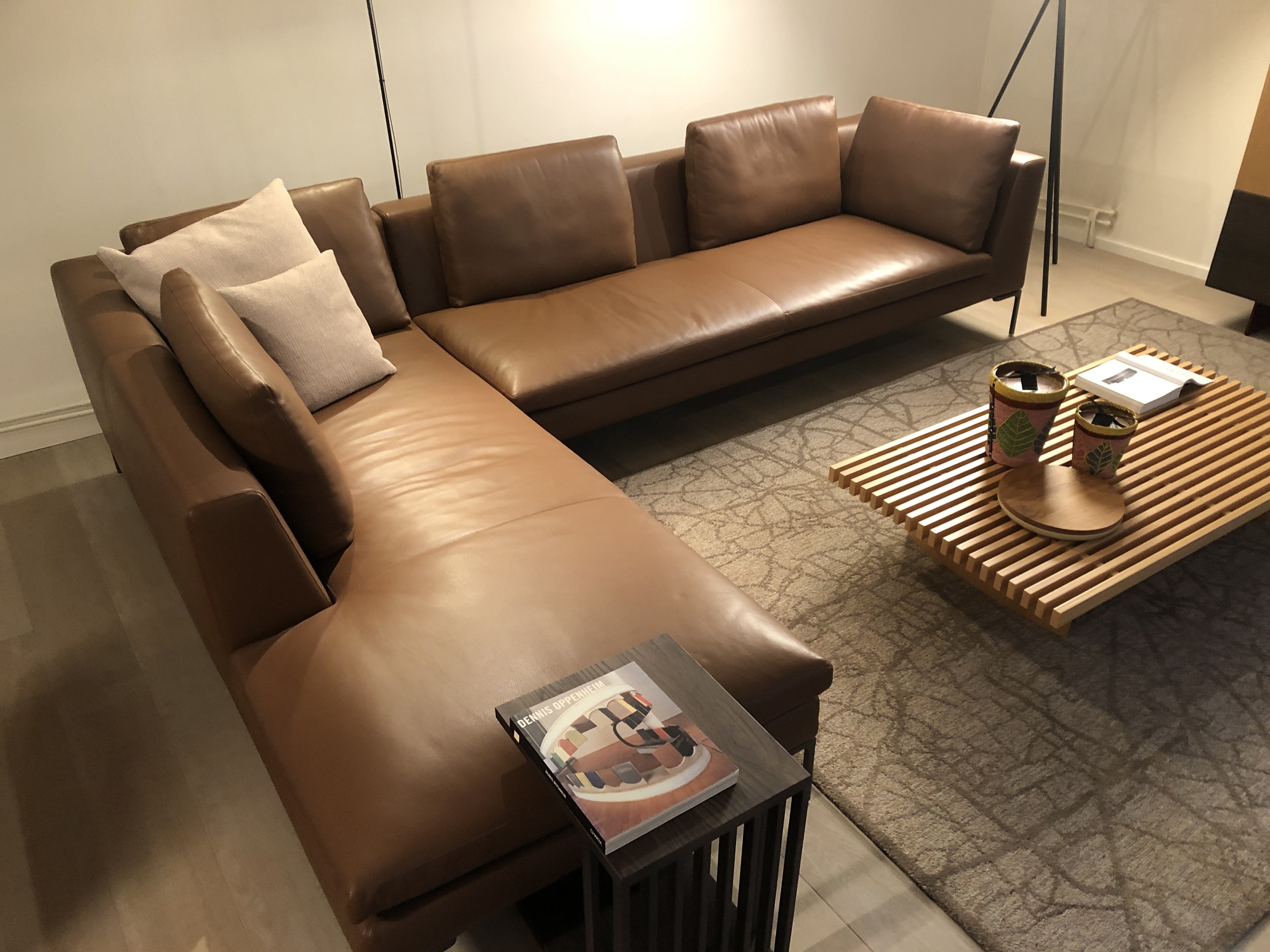 B&B Italia-salon Charles in leder 327cm x 230cm