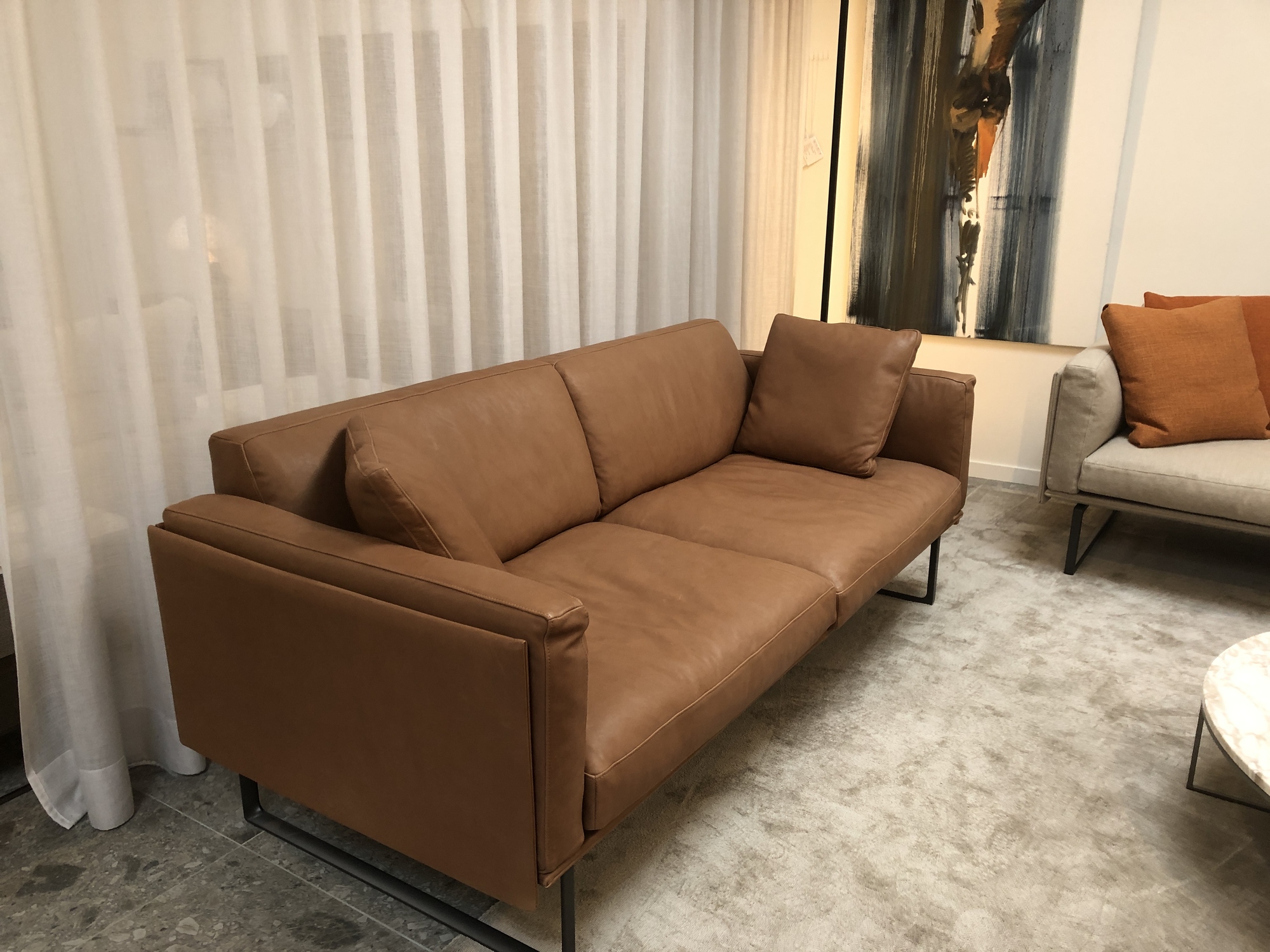 Cassina-2-zit Otto in naturel leer