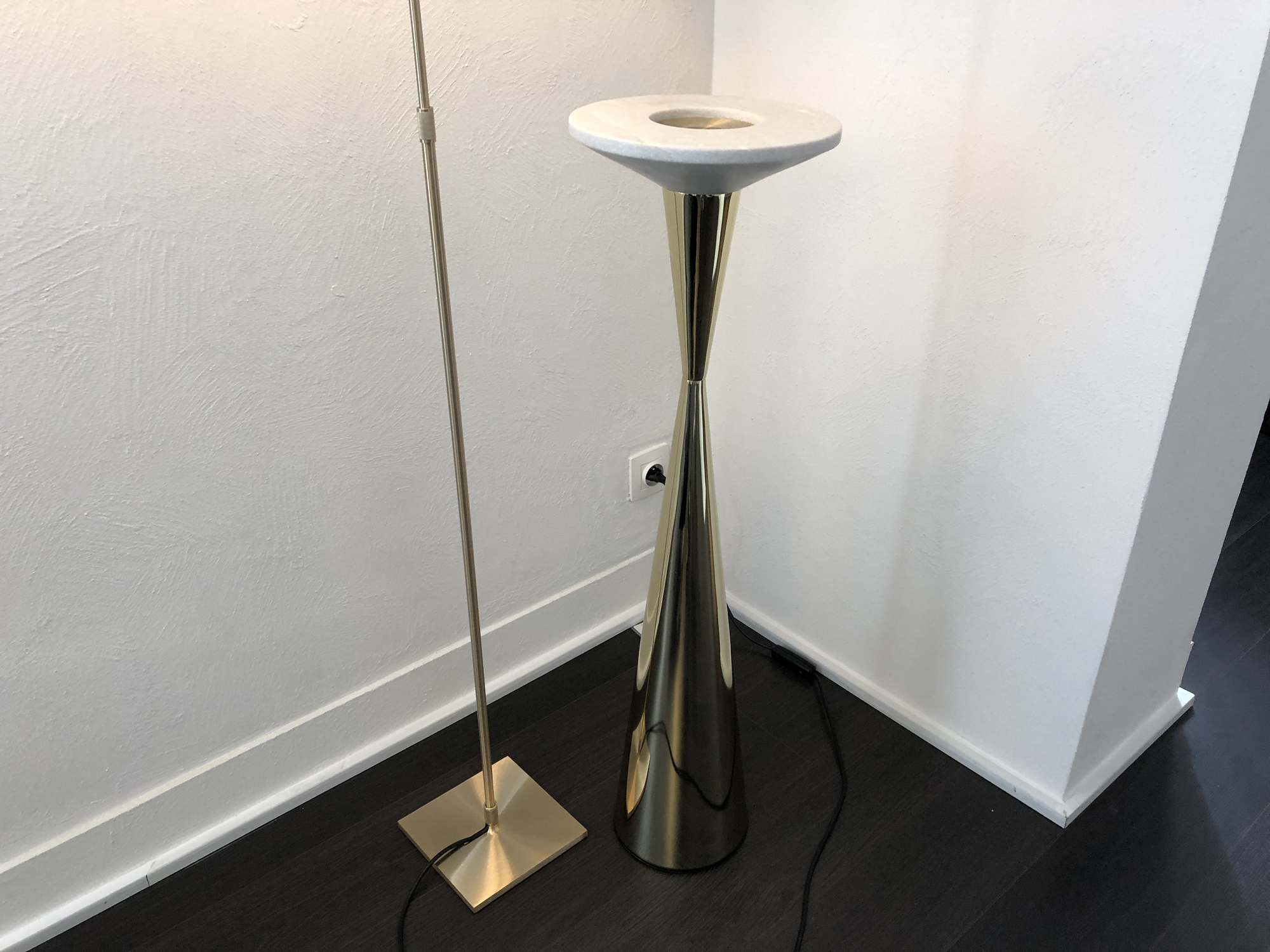 Tom Dixon-candle holder marmer en messing