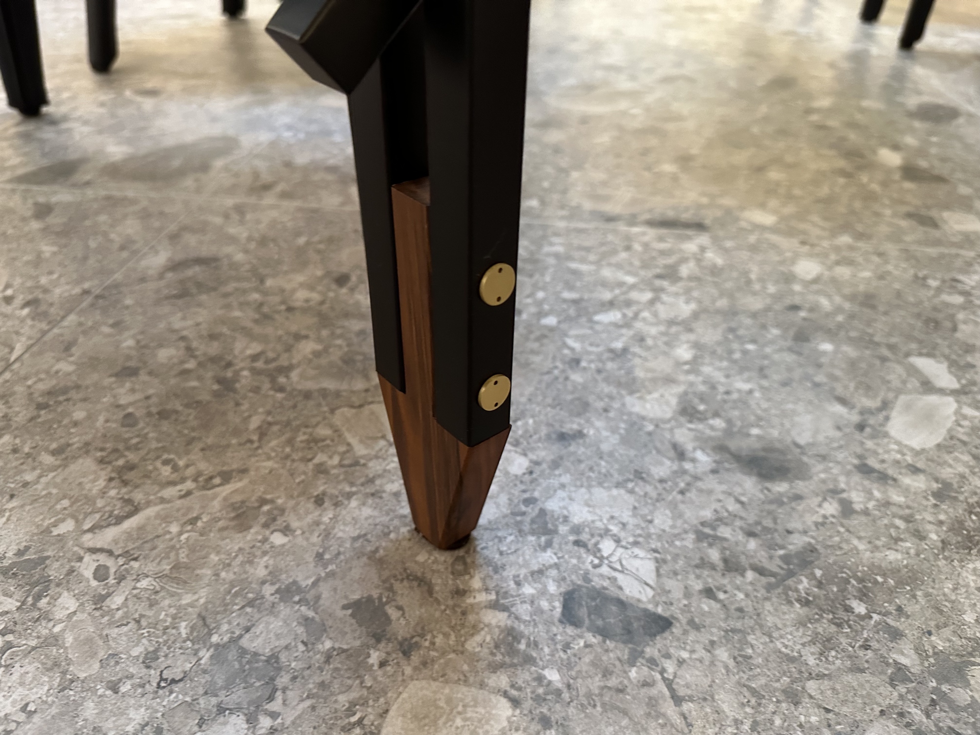 Cassina-eettafel Olimpino glas, ontwerp Parisi 1955