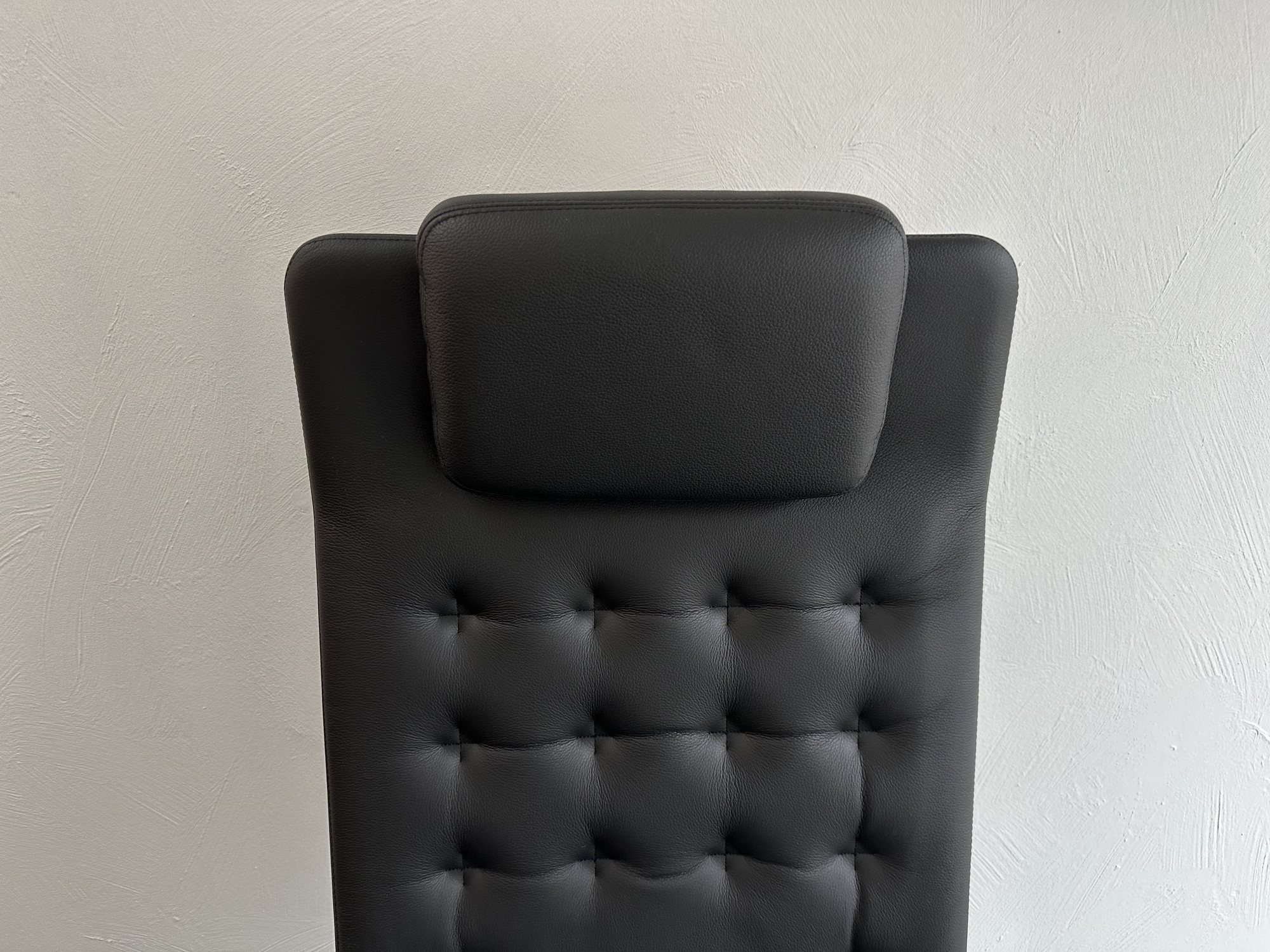 Vitra-bureelstoel ID Trim zwart leder