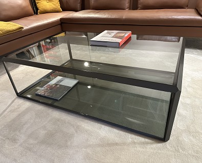 Molteni-salontafel donker glas, tavolino 45