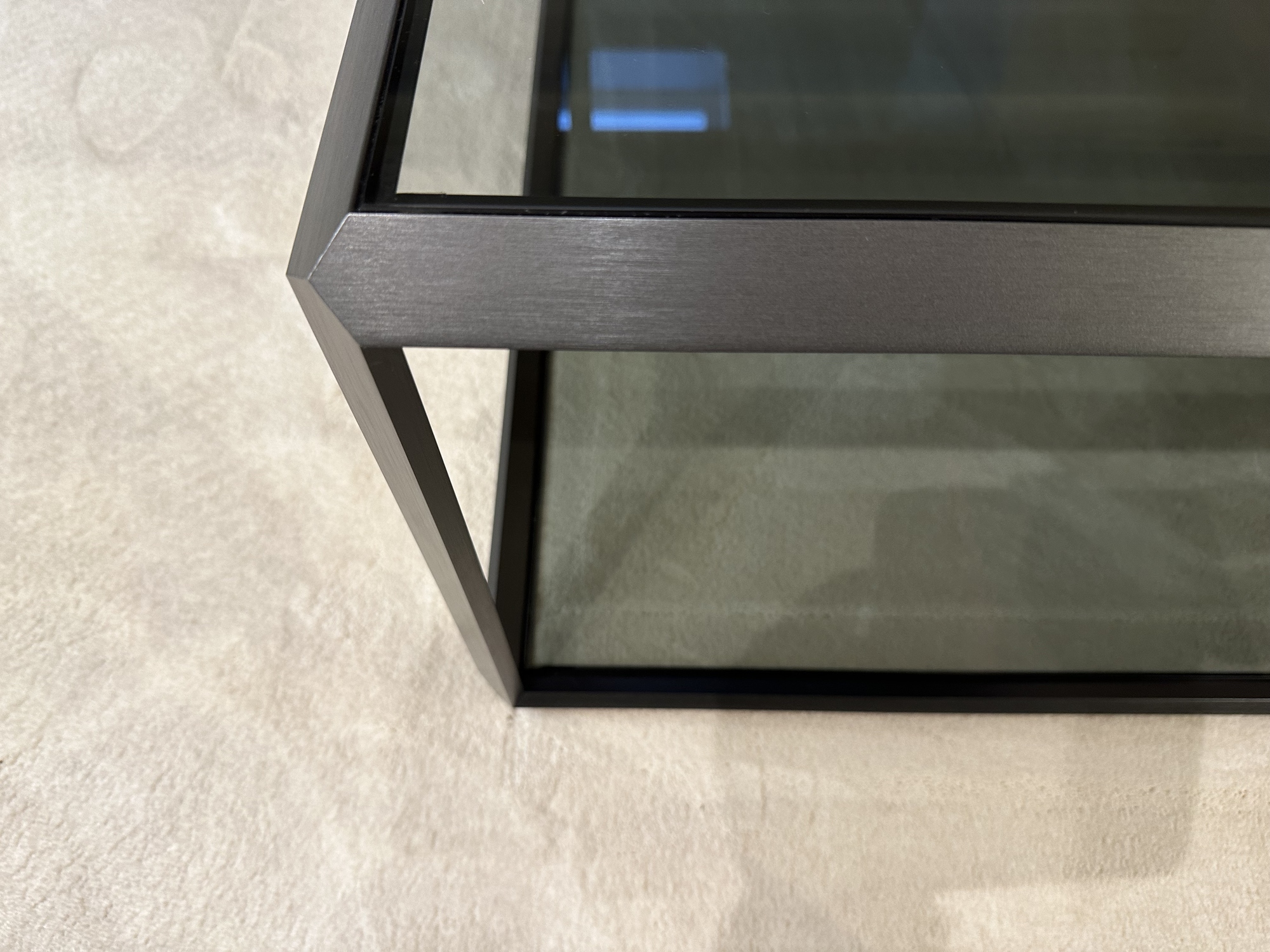 Molteni-salontafel donker glas, tavolino 45