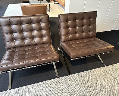 Knoll-2 x Barcelona chair Mies van der Rohe -30%