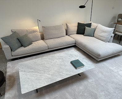 Flexform-salon Campiello met marmer salontafel Fly  -50% !