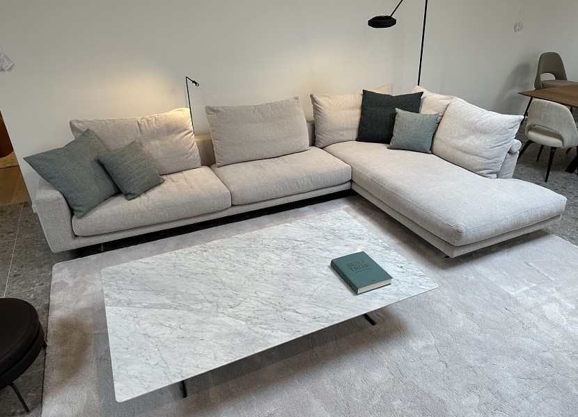 Flexform-salon Campiello met marmer salontafel Fly  -50% !