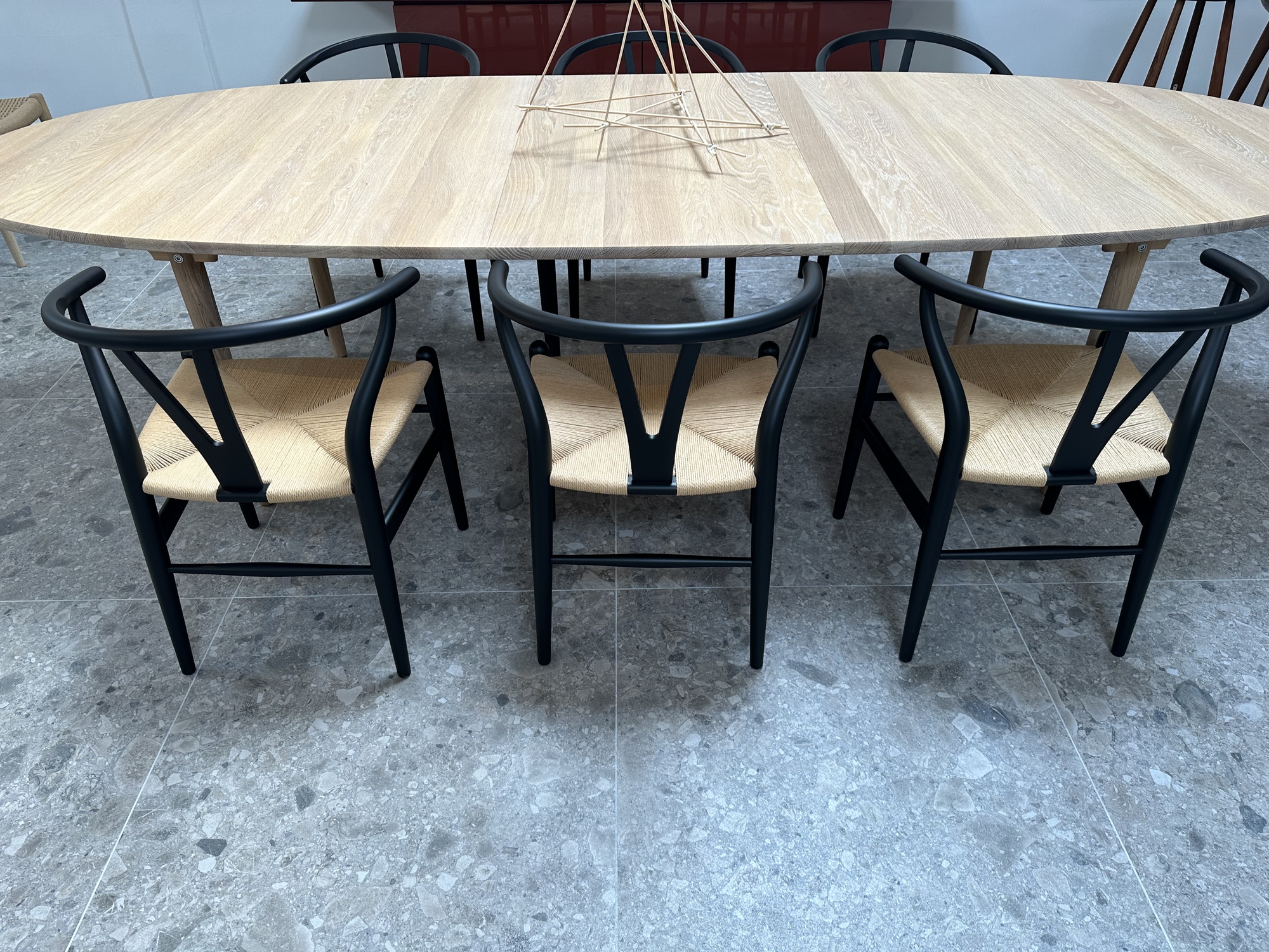 Carl Hansen-6 x Wishbone Chair zwart 1950