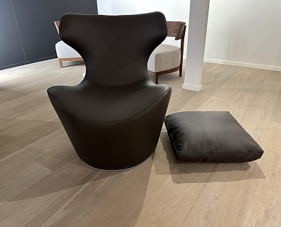B&B Italia- draaibare zetel Piccola Papilio leder bruin - 50%