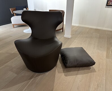 B&B Italia-draaibare zetel Picola in bruin leder -50%