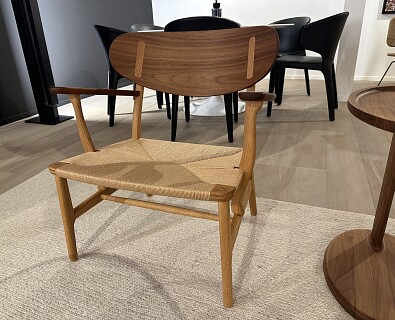Carl Hansen- lounge stoel eik en notelaar massief - 30%