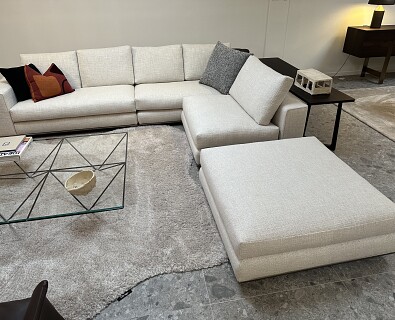 Minotti-zitopstelling Hamilton in stof beige - 40%