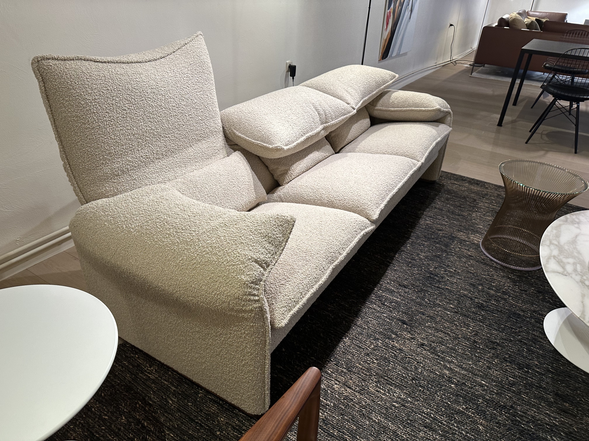 Cassina-Maralunga 40 driezit 238cm in stof