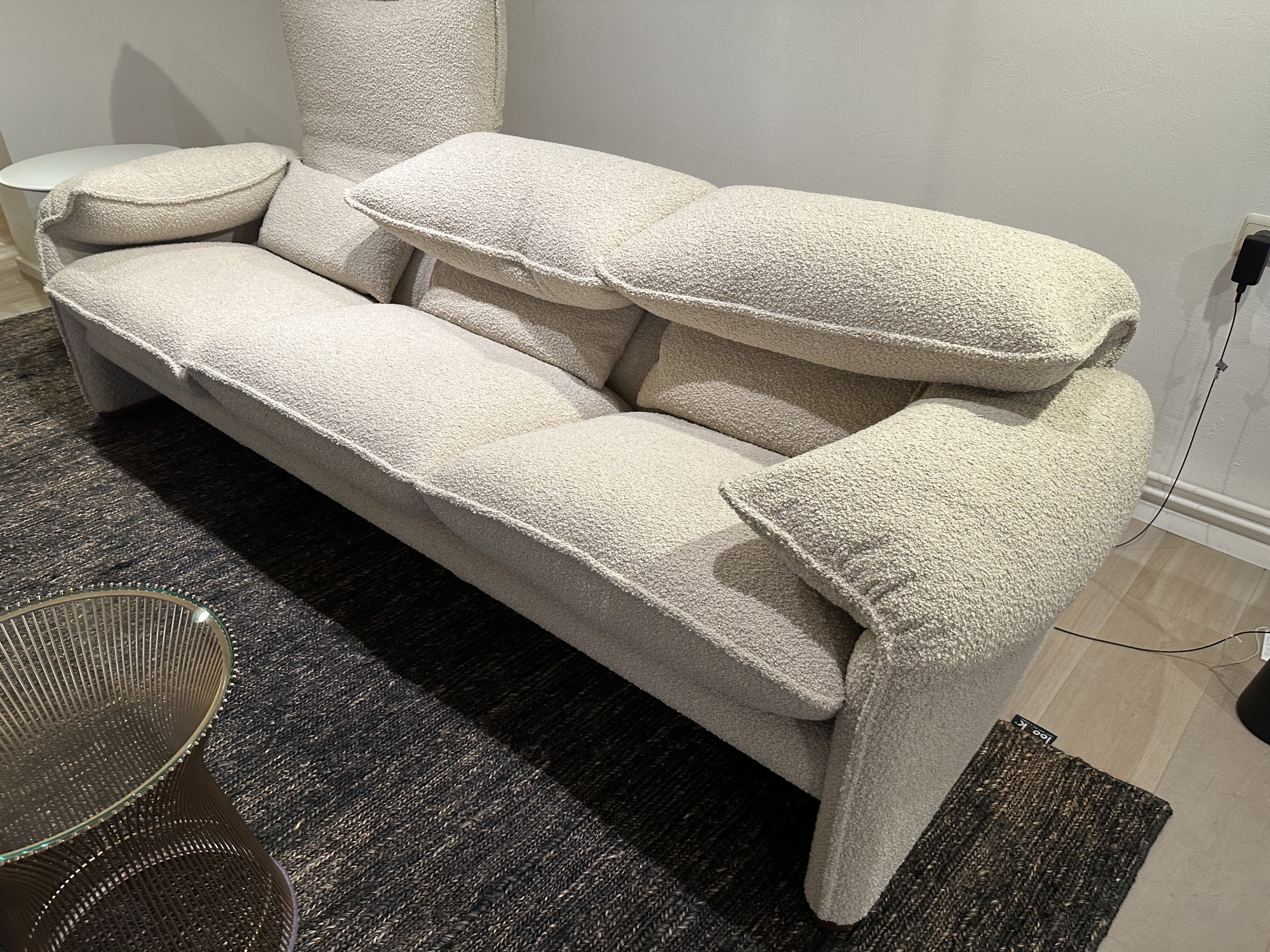 Cassina-Maralunga 40 driezit 238cm in stof