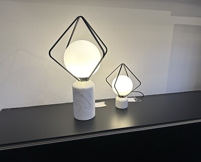 Brokis-2 x tafellamp Jack O'lantern carrara marmer/opal glass  - 50%