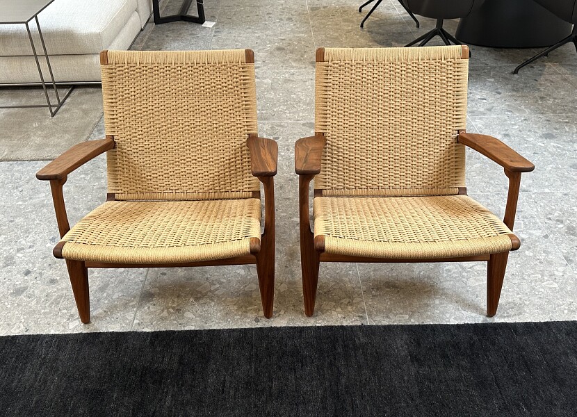 Carl Hansen- 2 x lounge zetel , Hans Wegner , 1950  - 30%