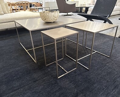 Minotti-3 salontafels Duchamp in metaal brons getint - 30%