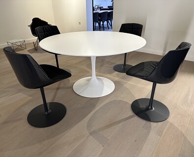 Mdf Italia- 4 x Flow stoel op centrale poot, draaibaar - 40%