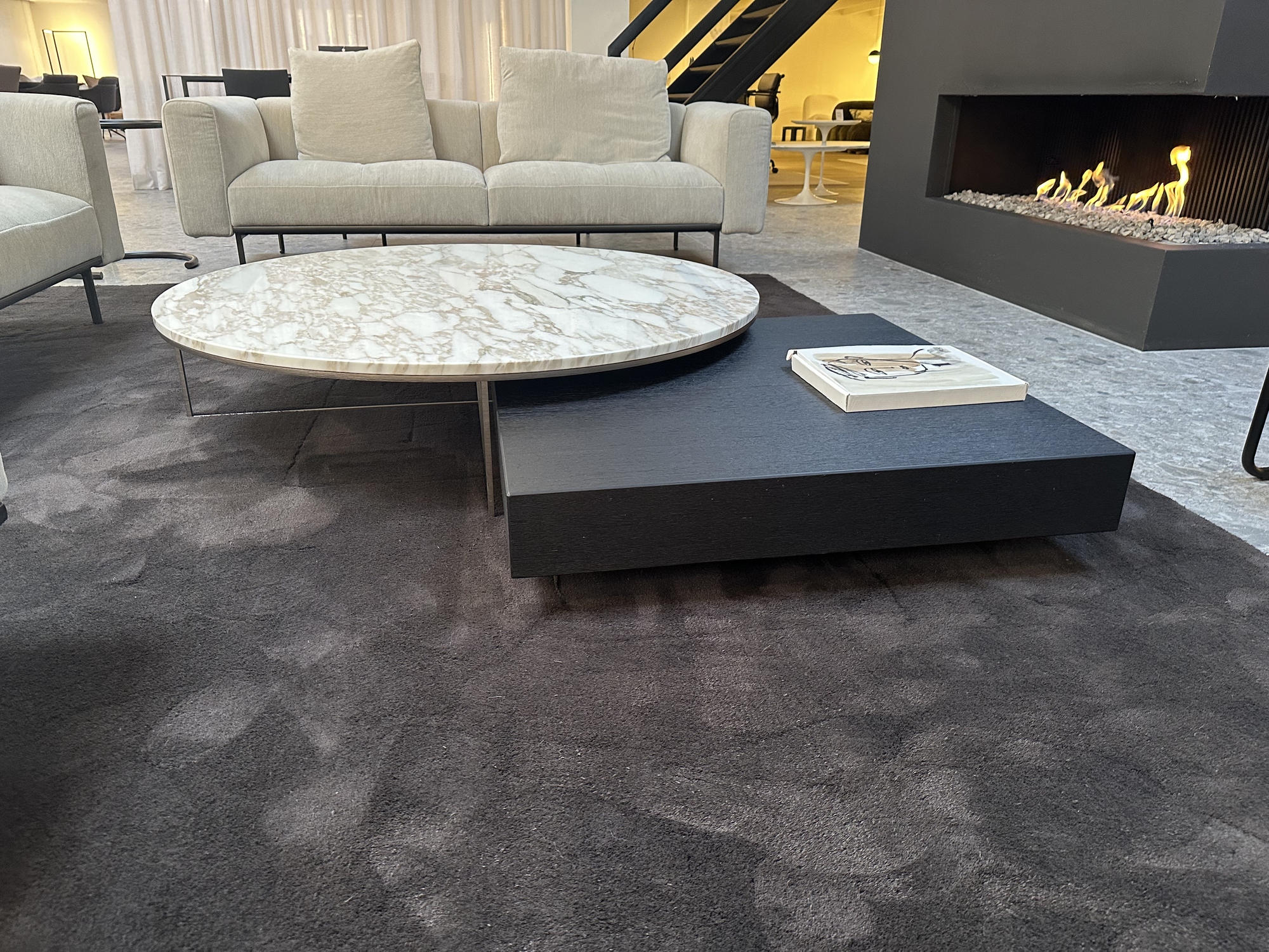 Minotti-salontafel Calder-Ritter marmer Calacatta