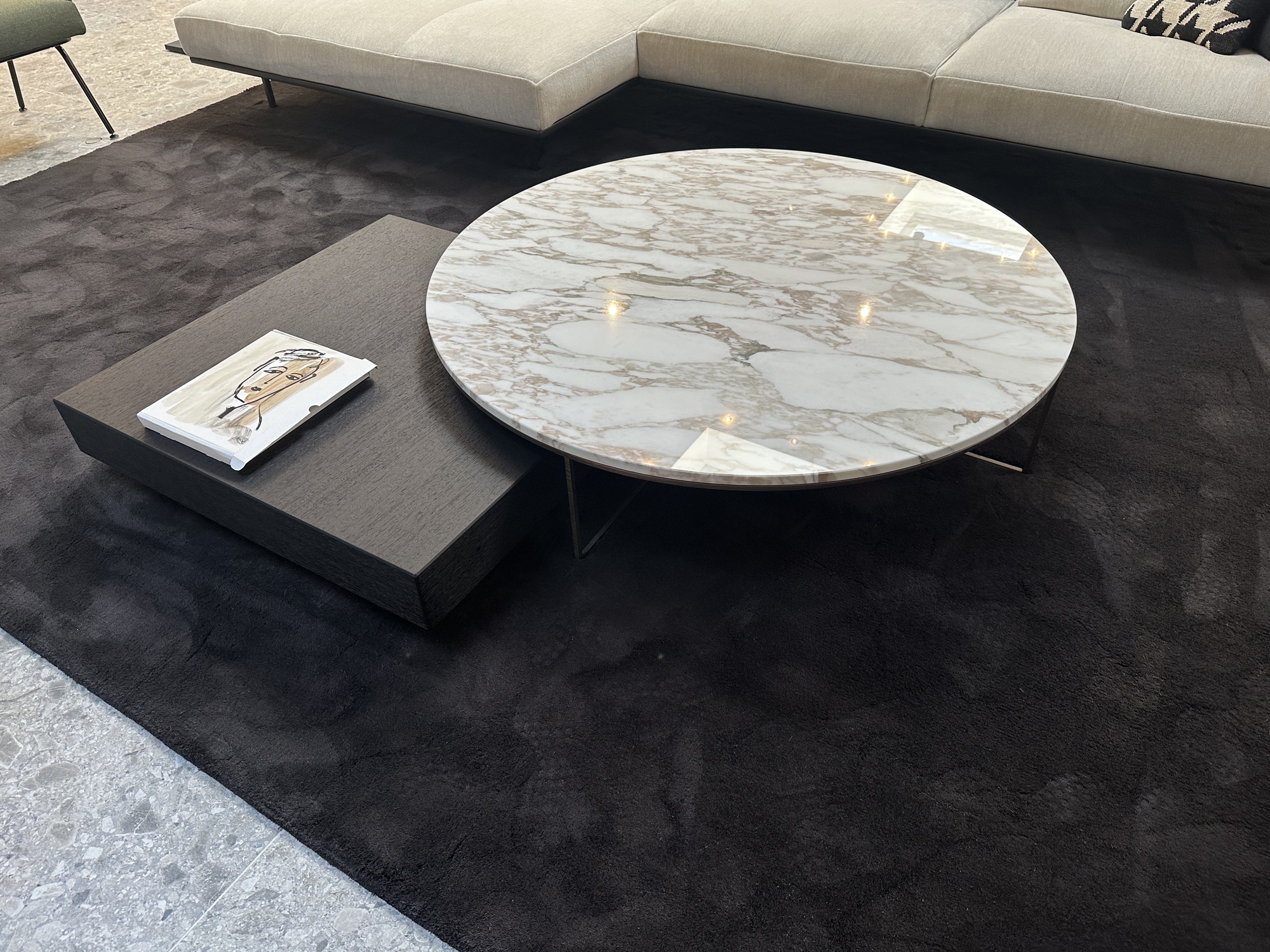 Minotti-salontafel Calder-Ritter marmer Calacatta